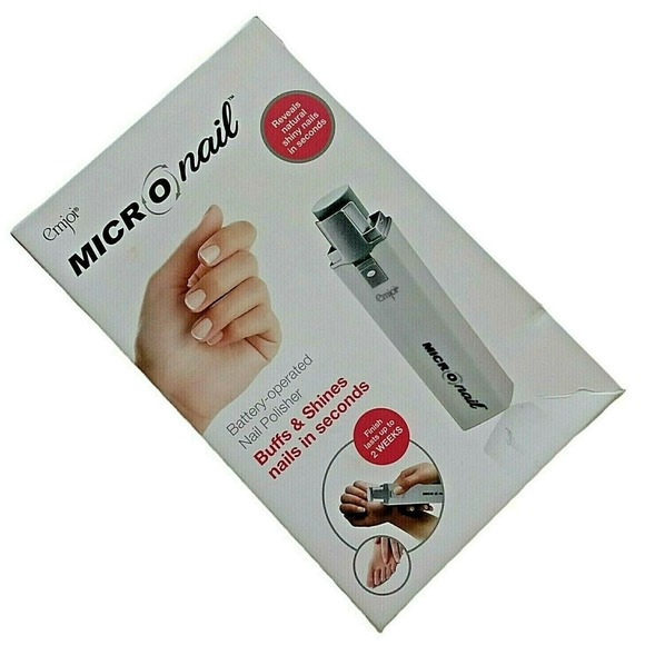 Emjoi Micro Nail Polisher Buffs Smooths Shines Get Healthy Nails Home Care Kit - Picture 1 of 12